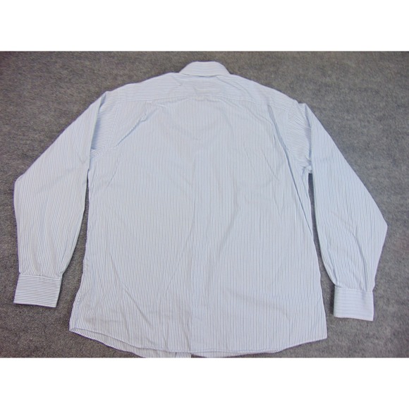 Tommy Bahama Shirt Mens 17x36/37 Light  Blue Striped Long Sleeve Button Down - Picture 3 of 8